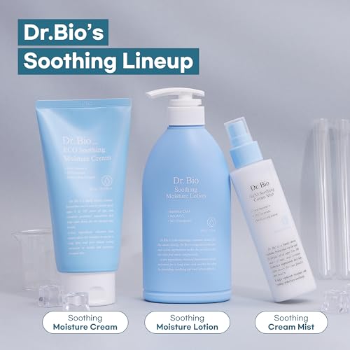 Eco Soothing Moisture Cream, Moisturizer with Probiotics for Sensitive Skin & Dry Skin, Hydration and Soothing Relief for Face and Body, Cooling Immediately, Lightweight, Korean Skin Care