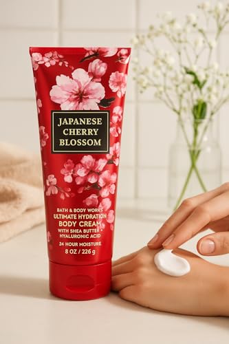 Bath & Body Works Japanese Cherry Blossom Hydrating Body Cream 8oz