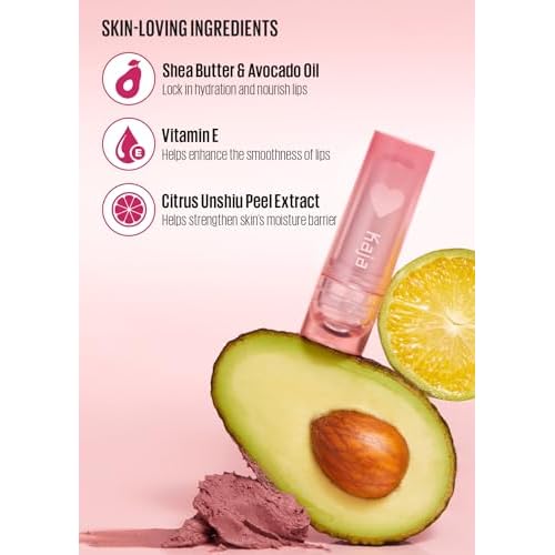 KAJA Lip Balm - Love Blur 01 Pure Cupid | Soft & Comfort Semi-Matte Blurring Daily Color, Shea Butter, Avocado Oil, Citrus Unshiu Peel Extract, Vitamin E Infused, Stocking Stuffers, 0.14 Oz