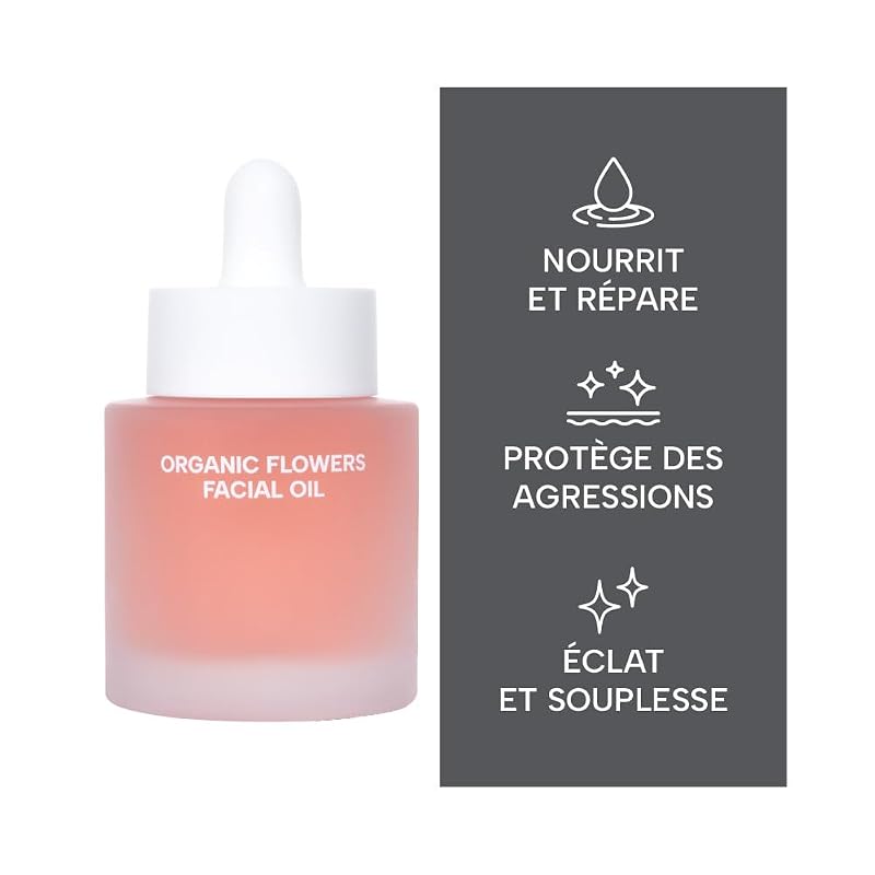Whamisa Floral+1.08 Fl Oz Deep Rich Facial Oil with Flower Ferment, 32ml
