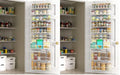Moforoco 9-Tier Over-The-Door Pantry Organizer - Pack of 2, White, Kitchen & Home Storage