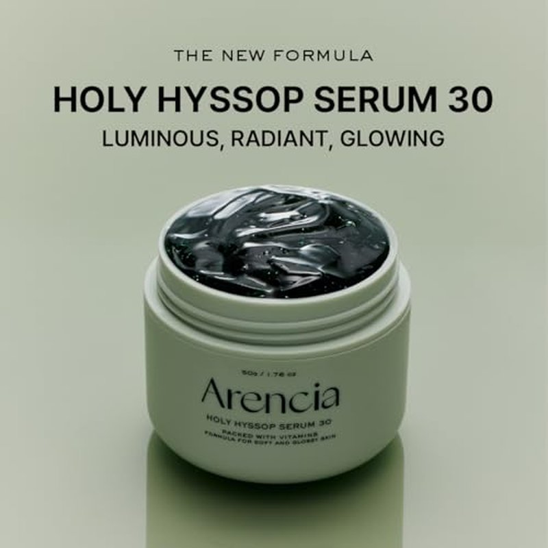 Arencia Overnight Face Mask Serum Duo [Glow Hyssop + Red Collagen ] for Glass Skin, Korean skincare