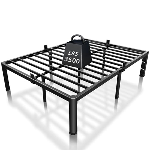 14 Inch Full Bed Frame with Rounded Corners & Heavy Duty Support