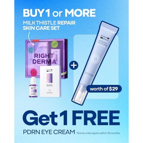 Banobagi PDRN Eye Cream ? Under Eye Cream for Puffiness and Bags, Korean Skin Care with Centella, Panthenol & b-PDRN | Firming & Hydrating, Fragrance-Free, 0.5 fl oz