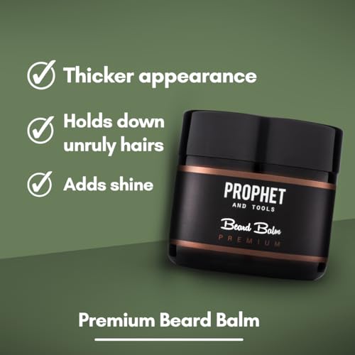 Prophet and Tools Organic Beard Balm 2.11oz - 12-Hour Hold & Hydration for All Beard Types