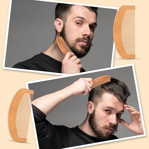 Sabary Circle Men's Beard Grooming Kit - 10 Sets with Brush & Comb, Travel Bag