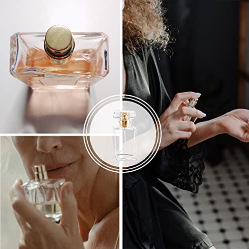 Refillable Perfume Spray Bottle Set - 8 x 30ml Glass Travel Atomizers with Fine Mist Pump