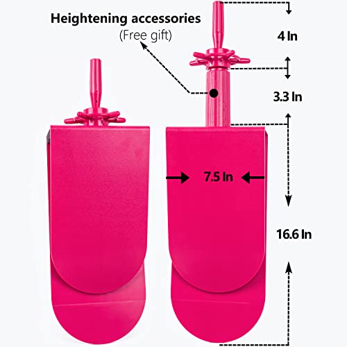 Mannequin Head Stand for Chair - 17in Rose Red Styling Stand - Lightmay