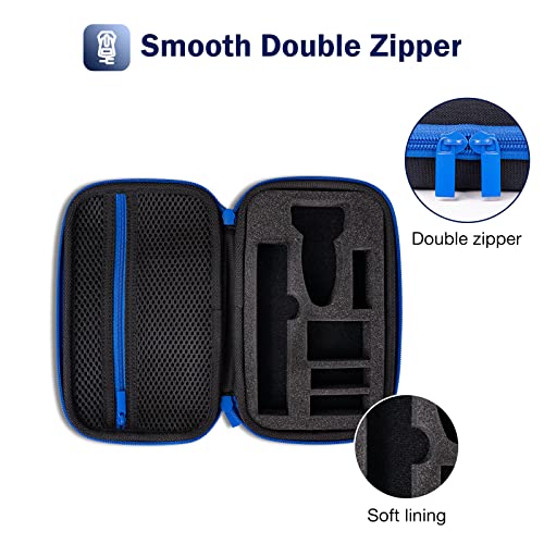 ProCase Hard Travel Case for Man Gillette Styler Beard Trimmer, Father¡¯s Day Carrying Storage Bag for Blade Refills, Charging Cord, Hair Clippers Electric Body Shaver Razor Accessories -Black
