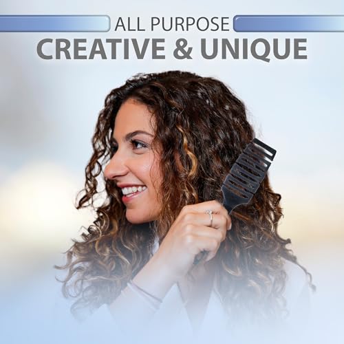 Flex Brush Vented Hair Brush for Blow Drying XL Black - Detangling & Massaging