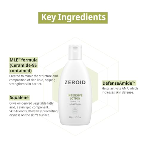 ZEROID Intensive Lotion 6.8 fl oz (200 ml) – Skin Barrier Repair, Hypoallergenic