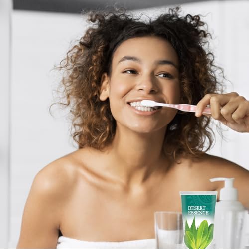 Desert Essence Tea Tree & Neem Toothpaste Wintergreen 3 Pack 6.25 oz