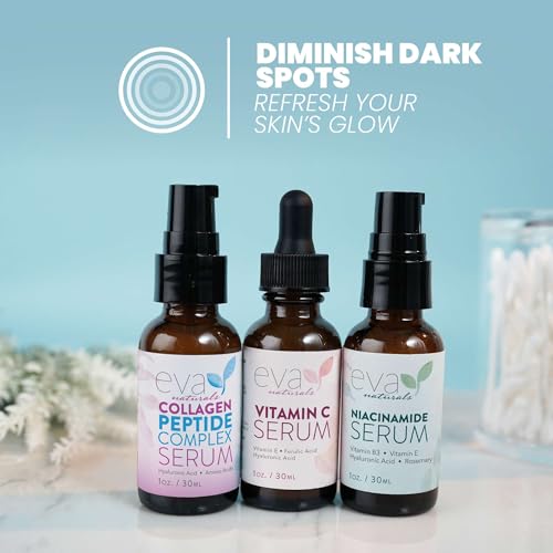 Eva Naturals Firm & Glow Serum Bundle – Vitamin C, Peptide & Niacinamide