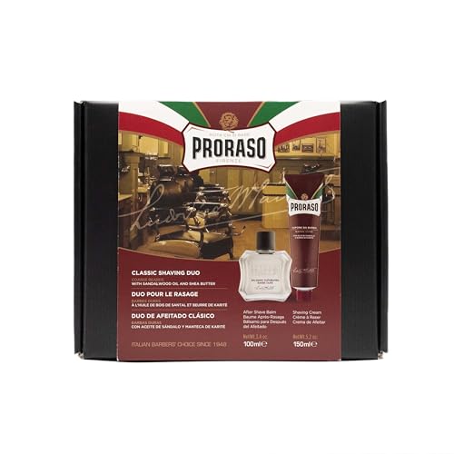 Men's Nourishing Shaving Kit with Shea Butter & Sandalwood Oil - Complete Grooming Set