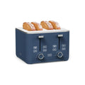 Martha Stewart 4-Slice Toaster Indigo Blue with 10 Shade Settings & 3 Presets