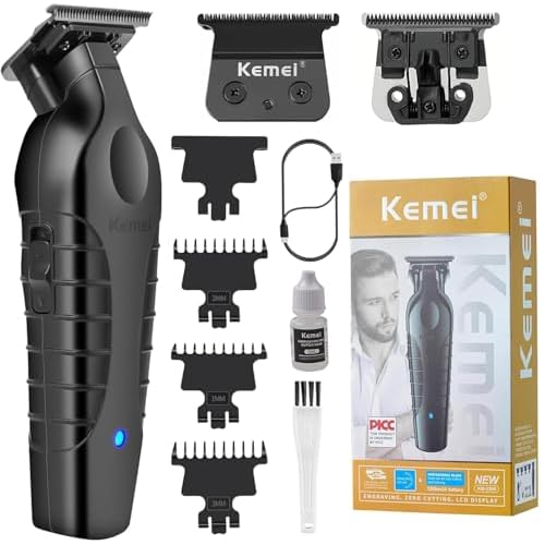 KEMEI 2299 Professional Hair Clippers for Men Professional - Cordless&Corded Barber Clippers for Hair Cutting & Grooming Rechargeable Beard Trimmer
