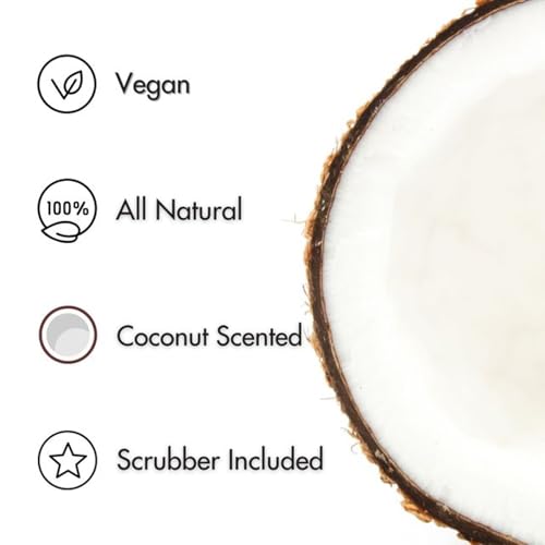 Cinema Secrets Vegan Makeup Brush Cleaner Soap - Brush & Make Up Sponge Cleaner with Scrubber - Formulated with Coconut Oil for Deep Cleansing & Conditioning - Vegan and Cruelty-Free Cleanser (3.5 oz)