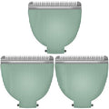 3Pcs Replacement Blades Compatible with Meridian Trimmer, Hygienic Ceramic Replacement Blades for Meridian Body Trimmer, Green
