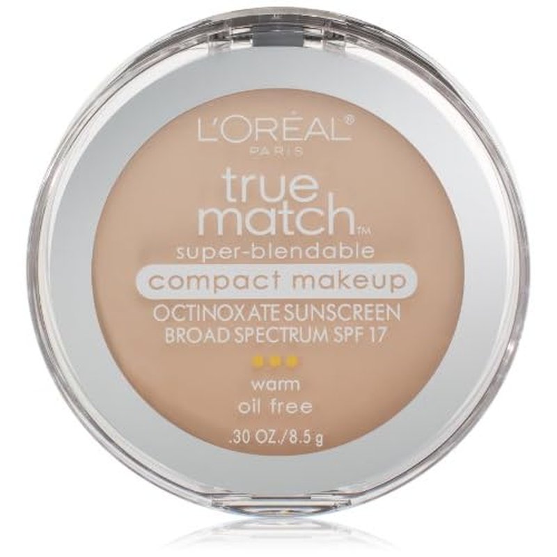 L'Or?al Paris True Match Super-Blendable Compact Makeup, W1 Porcelain, 0.3 oz.