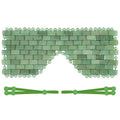 Relaxing Jade Eye Mask - Light Green Beaded Eye Cover for Hot & Cold Therapy