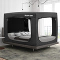Queen Bed Tent Canopy for Kid & Adult Indoor Privacy Blackout - Black Variation