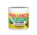 Braiding Gel - Tea Tree - Maximum Hold, High Shine, No Flaking, 15 oz - Pink Lemon