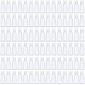 JAPCHET 100 PCS 1 oz Clear Plastic Travel Bottles with Flip Cap, Travel Size Refillable Flip Top Bottles, Small Portable Flip Cap Containers for Liquid, Lotion, Essential Oils, Shampoo and Toiletries