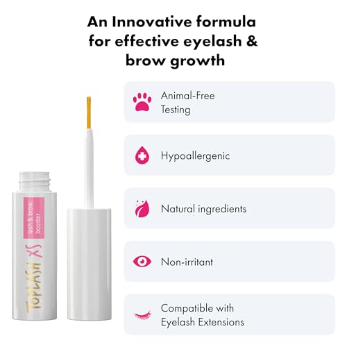 Toplash Eyelash & Brow Growth Serum 0.05 Fl Oz - Natural, Hypoallergenic, Cruelty-Free