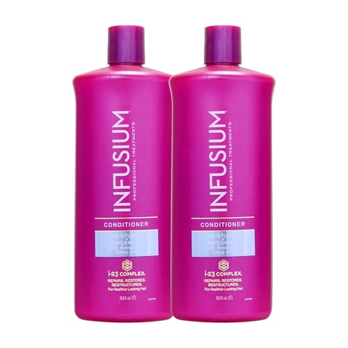 Infusium Repair and Replenish Nourishing Conditioner with Keratin & Argan Oil - All Hair Types, 2 Pack