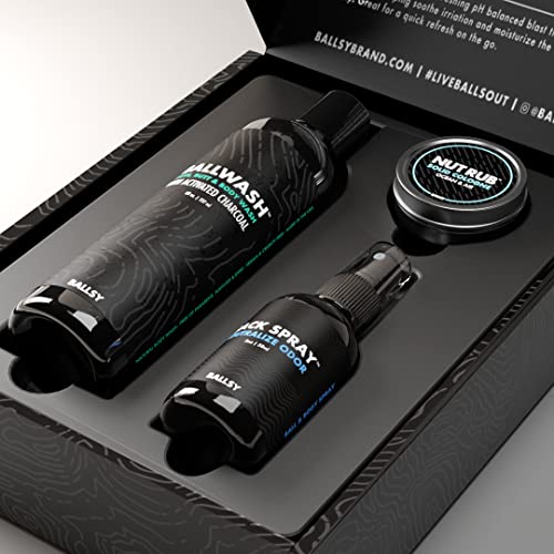 Ballsy Sack Pack Men's Fresh Kit Sun & Surf - Body Wash, Spray & Balm