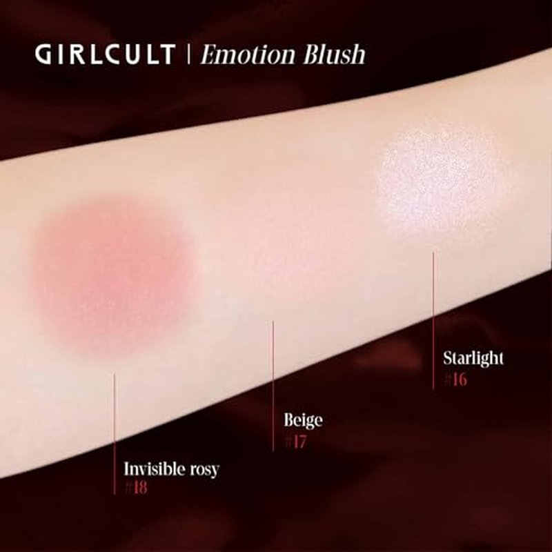 GIRLCULT Cream-to-Powder Blush ? Soft Matte Cream Blush for Natural Flush, Skin-Like Texture, Buildable Nude Glow for Cheeks (#18)
