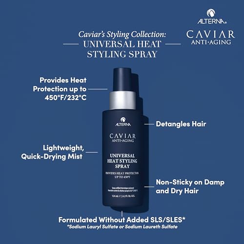 Heat Protectant Hair Spray for Styling & Frizz Control - 4.2 Fl Oz