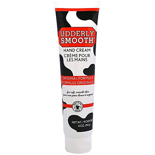 Udderly Smooth Hand Cream 4 oz Pack of 6 - Original Moisturizer for Dry Skin