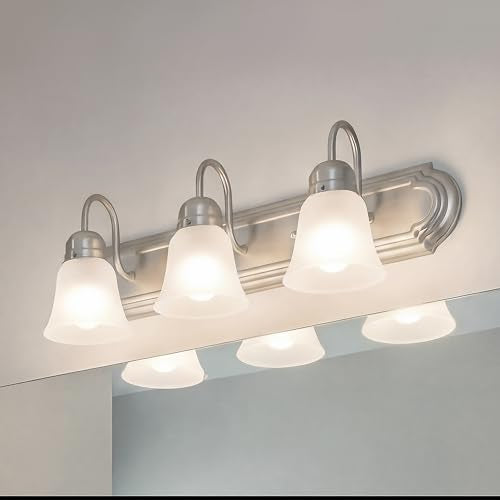 Kichler 3-Light Bathroom Vanity Light - Brushed Nickel 24 Inch