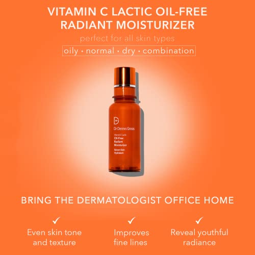 Dr Dennis Gross VitC+Lactic Oil-Free Radiant Moisturizer, 1.7 fl oz/50ml