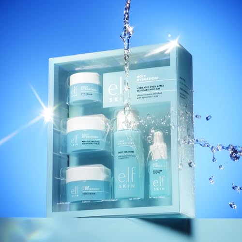 e.l.f. SKIN Holy Hydration Skincare Mini Kit Travel Set with Hydrating Cleanser & Face Cream