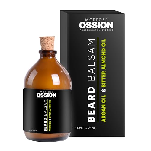 Morfose Ossion Beard Balm for Men - Styling & Frizz Control, 3.4 oz