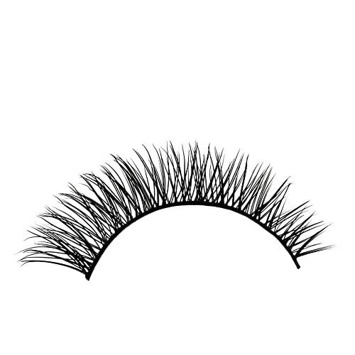Alluring Synthetick Mink Lashes Reusable 3D Strip False Eyelashes Hand-made Cat-Eye, Fun Color Lashes - DARK PINK mixed w/Purple/Orange