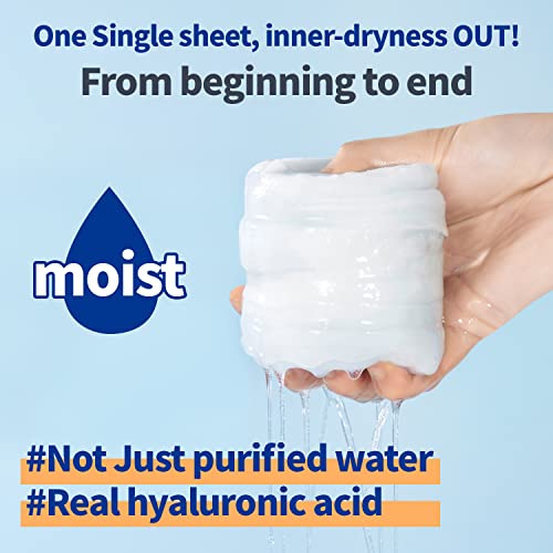 Hyaluronic Acid Hydrating Toner Pads - 70 Sheets for Sensitive Skin
