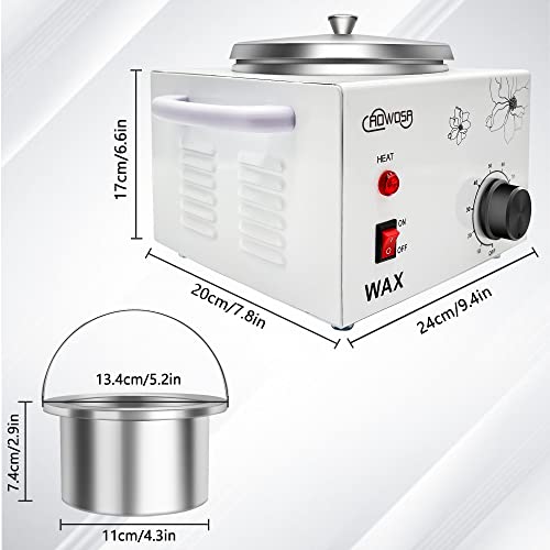 White Single Pot Wax Warmer 600ml Professional Hair Removal Machine