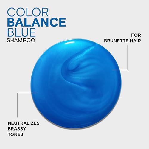 Joico Blue Shampoo 10.1 Fl Oz - Neutralize Brassy & Orange Tones, Color Safe