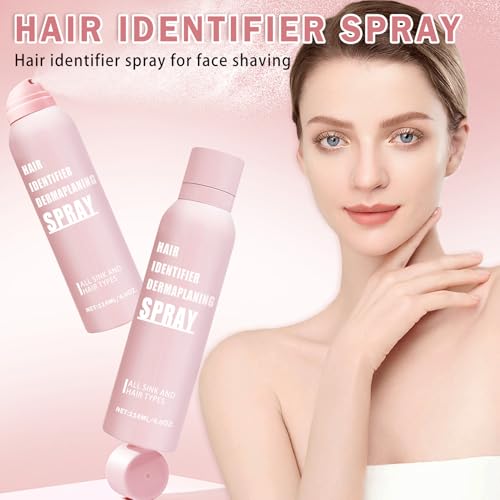 Hair Identifier Spray for Face Shaving Powder for Women Skin Body Hair IdentifyingSpray for Dermaplaning Glow Reveal Face Moisturizing Skin Care Dermaplaner Spray