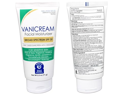Vanicream Sensitive Skin Facial Cleanser & SPF 30 Moisturizer Set