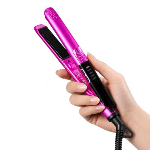 Mini Flat Iron Hair Straightener with Adjustable Temperature, Travel Size