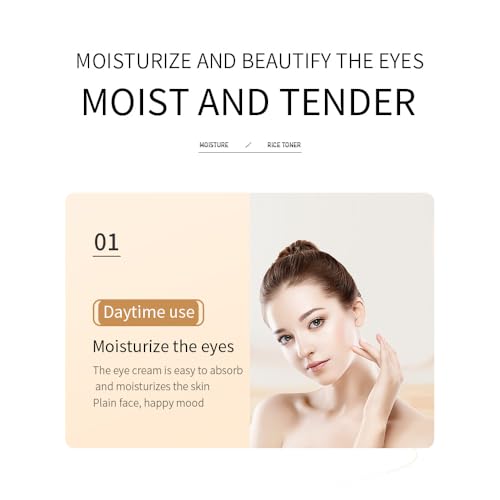 BIOAQUA Rice Raw Pulp Under-Eye Cream Rice Extract Moisturizing Smooth Nourishing Under-Eye Skin 20g / 0.7oz