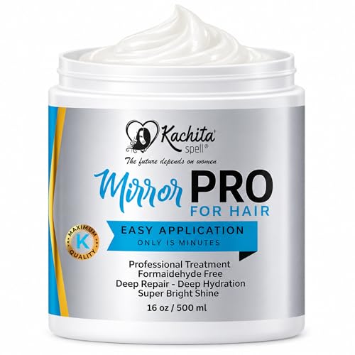 Kachita Spell MirrorPRO Super Gloss Hair Mask Coconut 16 oz for Dry Frizzy Hair