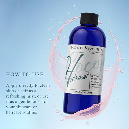 Rose Hydrosol Facial Mist - 32 oz Hydrating Toner for All Skin Types