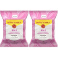 Burt's Bees Facial Towelettes, Micellar with Rose Water, All Skin Types, 30 ct Pack of 2 | Pre-Moistened | 99.5% Natural Origin