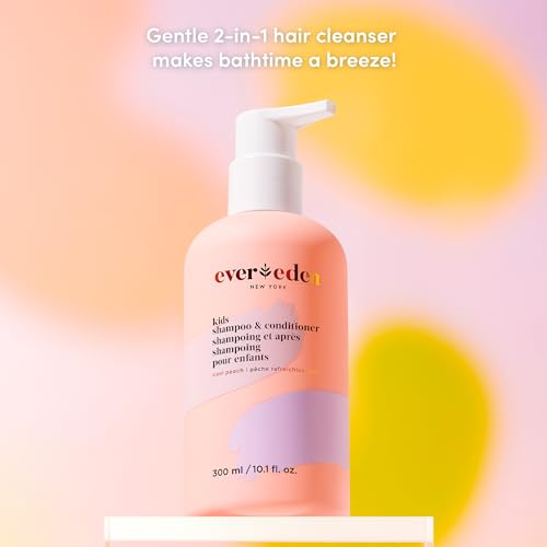 Evereden Kids 2-in-1 Detangling Spray & Shampoo - Gentle, Vegan, Dermatologist-Tested