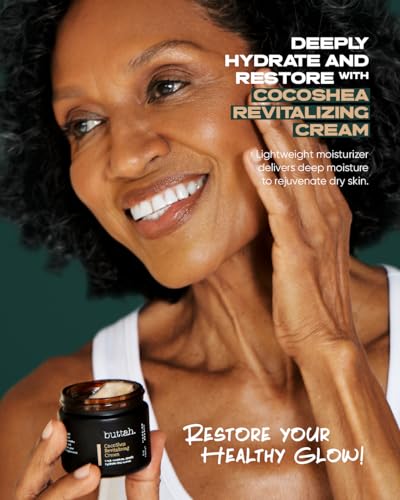 Buttah Skin CocoShea Revitalizing Face Moisturizer 2oz for Dry & Melanin-Rich Skin